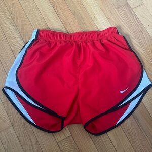 Women’s Nike Red and Black Running Shorts Size Medium